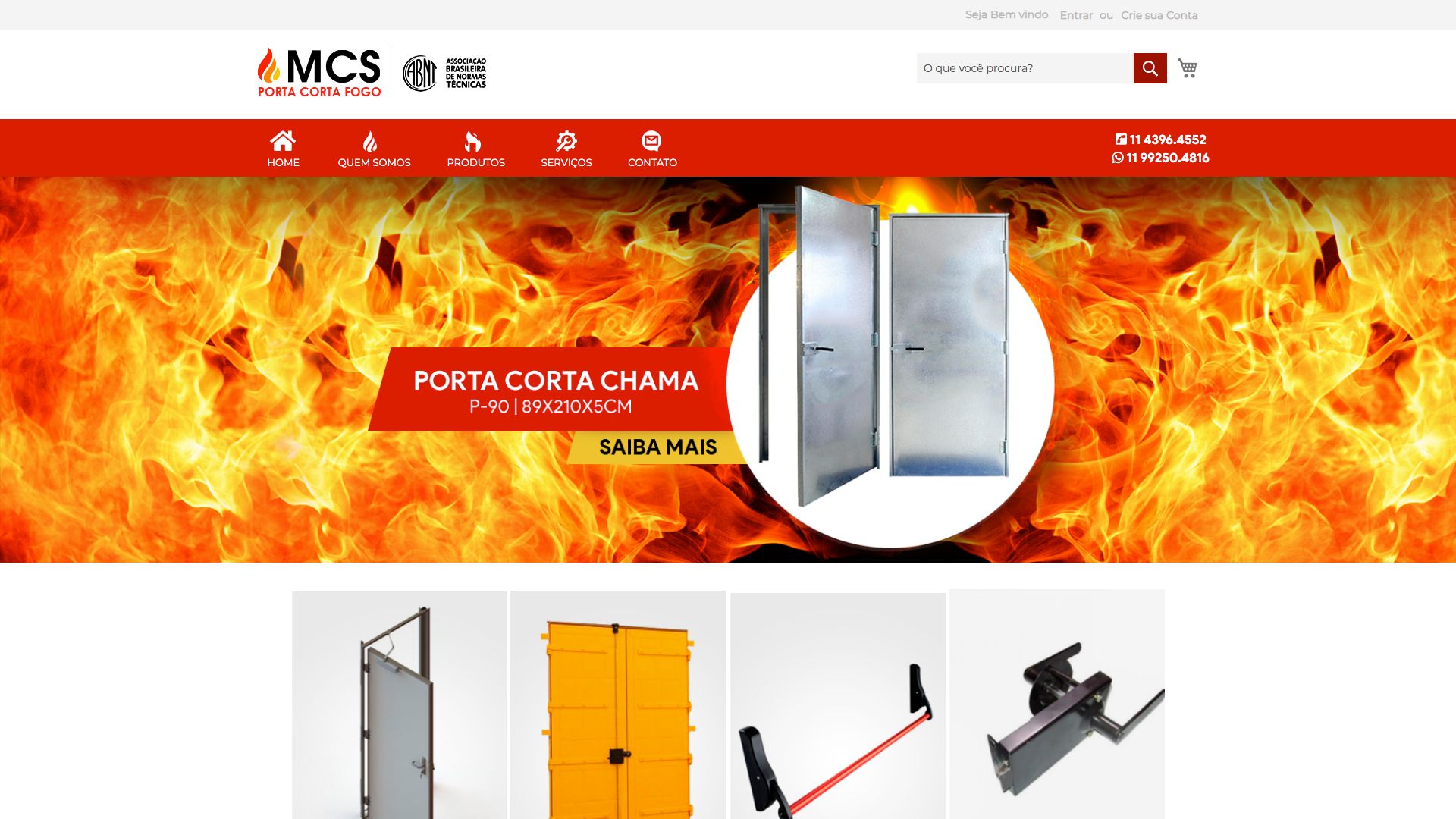 Desenvolvimento de Sites - Mcs porta corta fogo