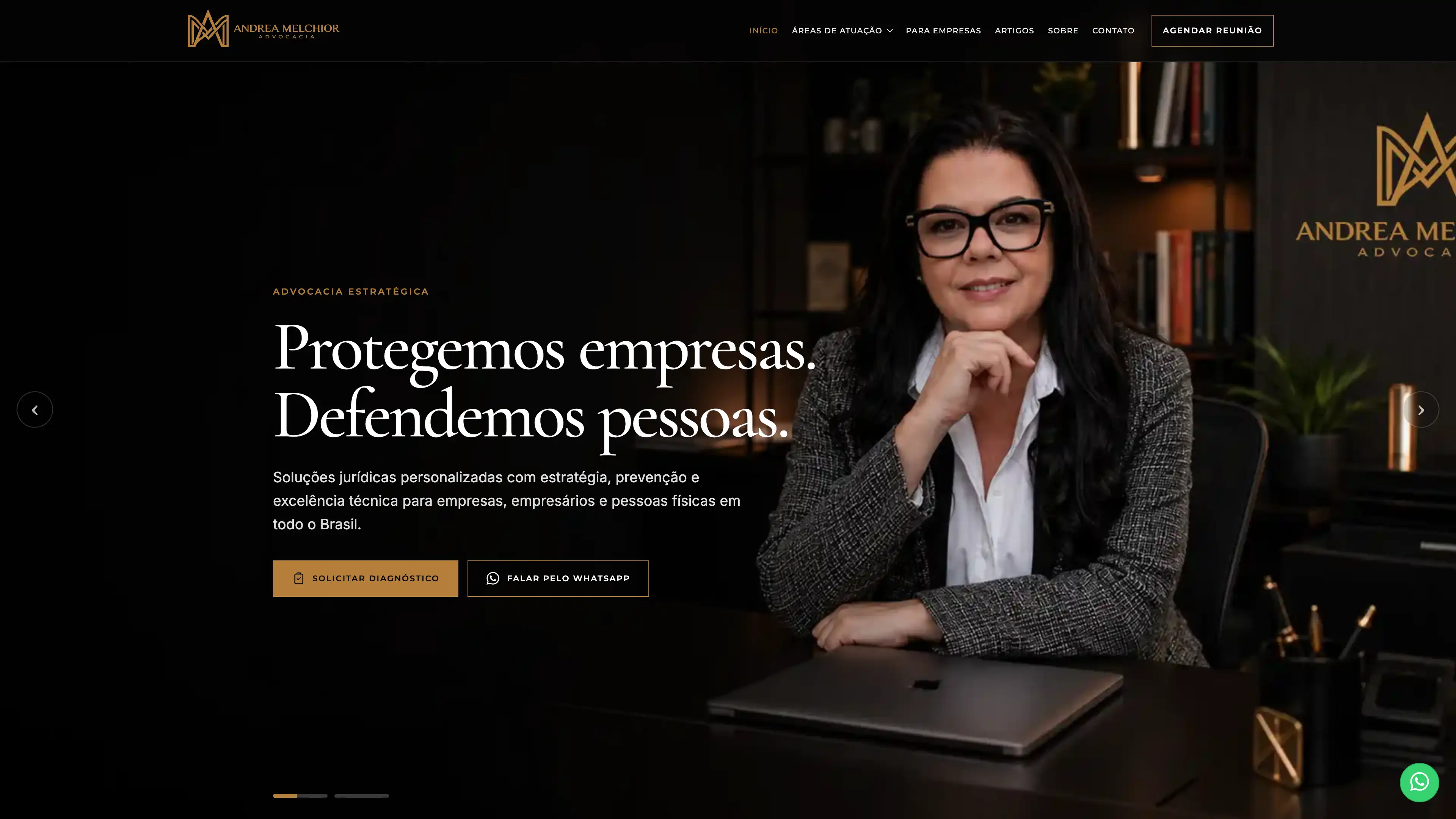 Desenvolvimento de Sites - Andrea Melchior Advogados