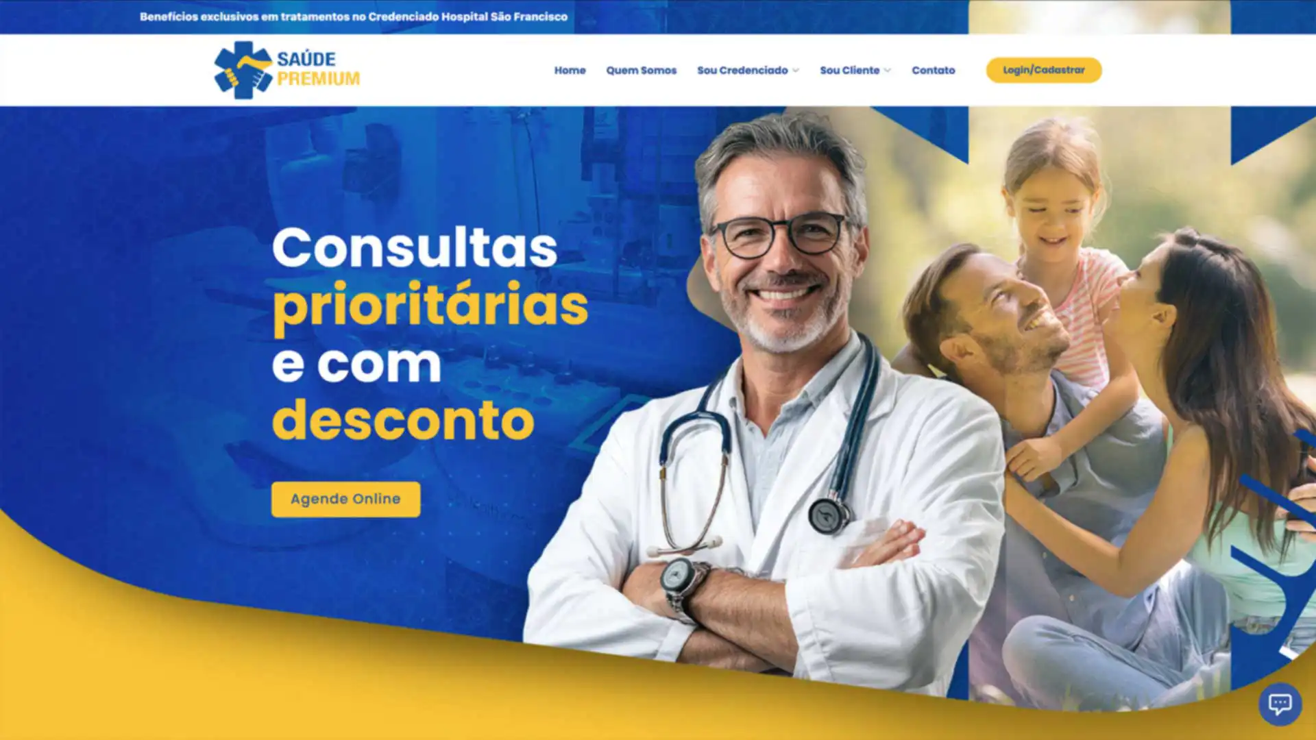 Aplicativo de consultas e site para hospital - Hospital São Francisco