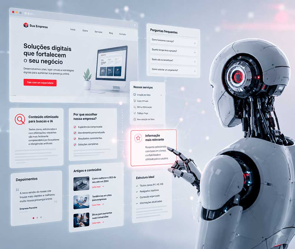 Otimização de sites para buscas com inteligência artificial